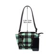 thumbnail image 5 of Single Shoulder Bag Rivet Bag 7.48×7.48×3.94in Removable Shoulder Belt Can Be Held Or Diagonal Across A Variety Of Matching Styles Paleturquoise Buffalo Plaid Check Tartan Scotland_1, 5 of 6