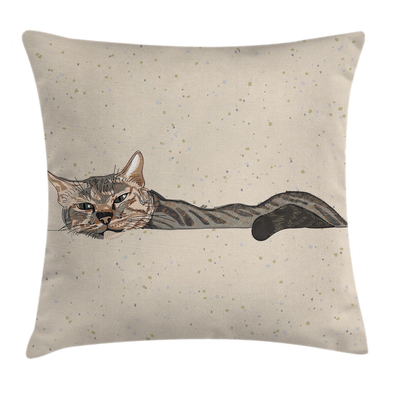 Joyful Kitty Throw Pillow