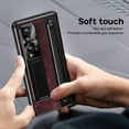 thumbnail image 6 of Case for Samsung Galaxy Z Fold 4 with Stylus & S Pen Holder, Kickstand Alloy CD Camera Protector Vintage Classic Leather Mil-Grade Protection Anti-Scratch Shockproof Protective Case, Rose Red, 6 of 7