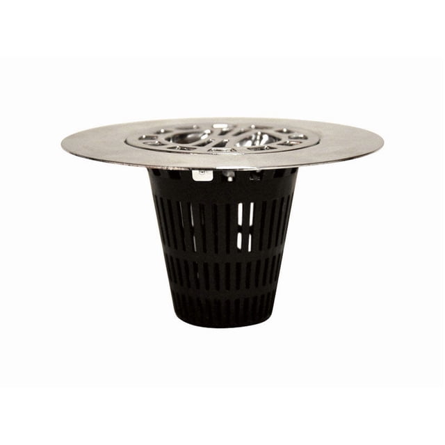 Rejilla y tapa de desagüe Danco Chrome, redonda, 10,8 cm