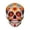 A001- A, variant on Sugar Skull Decor Wooden Wall Art 8 Inch Hanging Wall Decor Colorful Floral Wall Art for Day of The Dead Halloween Indoor Outdoor Home Party Display, 1 Pack