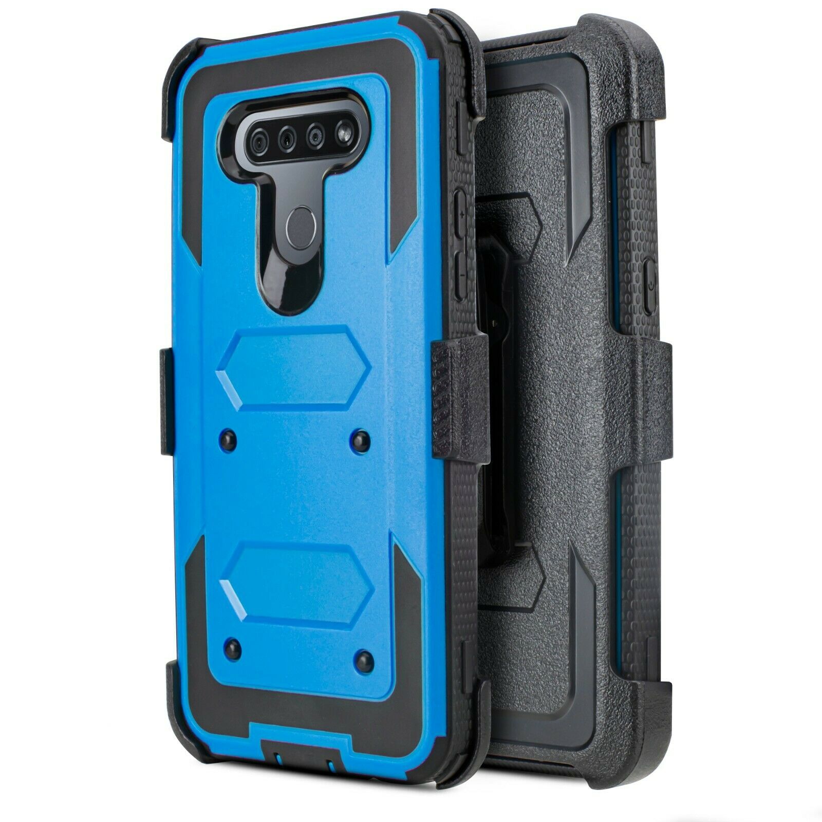 for LG K51 Q51 Phone Case Dual Layer FullBody Rugged Clear Back Case