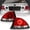 Chrome Housing With Red Clear Lens, variant on AKKON - For 2001 2002 2003 2004 2005 Lexus IS300 Altezza RS200 JDM Red LED Tail Brake Lights Left + Right Pair
