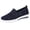 Dark Blue, variant on DSJLMQ Women's Breathable Knit Shoes Mesh Soft Sole Walking Tennis Lightweight S𝗅ip On Shoes Fashion Non-S𝗅ip F𝗅a𝗍s L𝗈afers Work Off𝗂ce Casual Walking Shoes