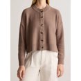 thumbnail image 4 of LMLYSoH Women's Crew Neck Knit Cardigan Basic Long Sleeve Solid Color Button Down Sweater Outwear, 4 of 9