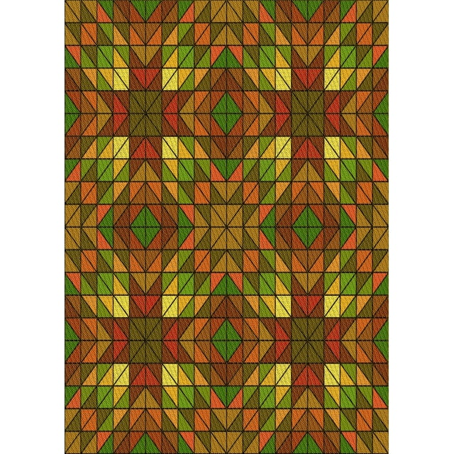 Ahgly Company Tapis Rectangulaire Lavable en Machine Intérieur Transitionnel Rouge Safran, 5 Pieds x 7 Pieds