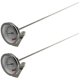 thumbnail image 1 of 2pcs Deep Fryer Thermometers Dial Thermometers Stainless Steel Stem Meat Cooking Thermometers, 1 of 2