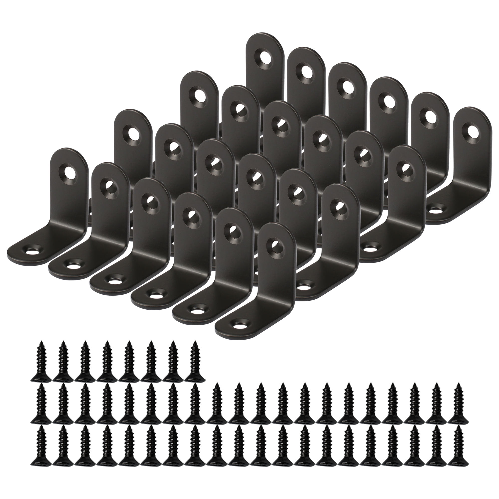 30 x 30mm Angle Bracket Stainless Steel Black L Shaped Angle Brackets