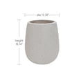 thumbnail image 5 of Olurrisa 13.38" Dia x 16.14" H Dia Large Round Planters for Indoor Plants, Outdoor Planters with Drainage Holes Cement Texture Plant Pots Indoor & Outdoor for Home Garden Patio, 5 of 6
