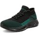 thumbnail image 1 of Xishao Mocasín Casual, Caminar Tenis para Hombre, Ligeros, Transpirables. Negro verde 24.5 cm Negro verde 24.5 cm Xishao ropa, 1 of 2