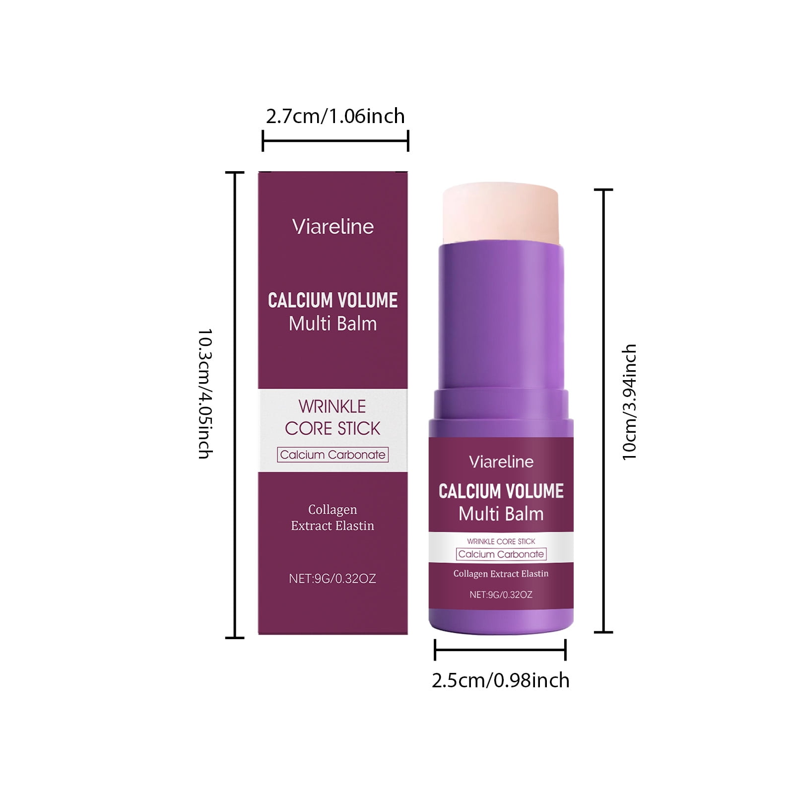 Calm Balm, Calcium Balm Stick , Calciumbalm, Anti Wrinkle Calciumbalm, Hydrating & Firming Skin, Suitable for Eyes, Neck, Face