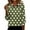 Green, variant on DAFPZW Polka Dot Shirt for Women Casual 3/4 Sleeve Dressy Blouse Work Business Tops Spring Summer Fashion Outfits