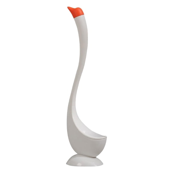 Extended Handle Toilet Brush & Plunger Set with Bird Shape Holder for Bathroom