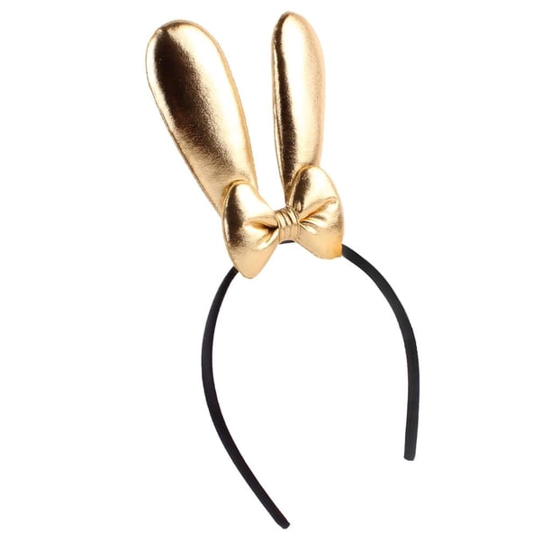 Diadema para bebé, diadema con lazo para niña, banda para el pelo para niña Oro