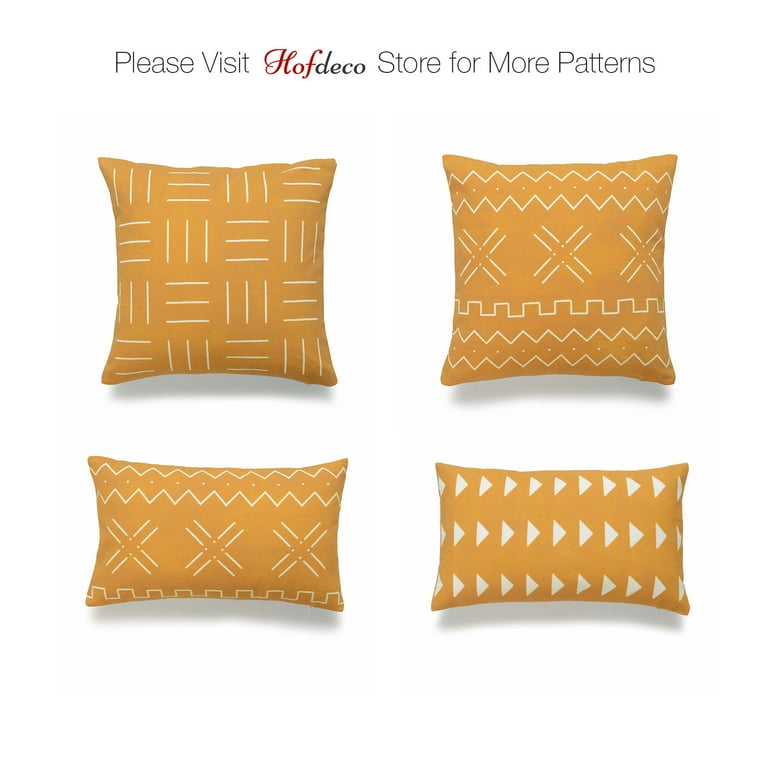 Yellow mudcloth pillow hotsell