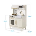 thumbnail image 3 of Best Choice Products Toddler Kitchen Playset - Wooden Kids Pretend Play Cooking Set with Accessories & Storage - Cream, 3 of 10