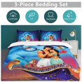 thumbnail image 5 of Aladdin 3-Piece Bedding Set Warm And Comfortable Soft Duvet Cover Bed Set with 1 Duvet Cover And 2 Pillowcases for Boys Girls Kids Adult Bedroom All Season, 5 of 8