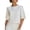 White, variant on Womens Pullover Tops Loose Fit Crewneck Side Slit Half Sleeve Cropped Length Lightweight Jersey Knit Summer Casual Blouse Style Shirts White S