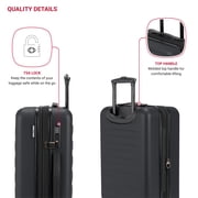 SWISSGEAR Stride Hardside Carry-On Spinner, Black