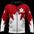 thumbnail image 2 of Sudadera con capucha con cremallera y estampado 3D de Maple Leaf Generation para hombre y mujer, estilo urbano, nueva ropa Y2k, 2 of 5