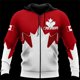 thumbnail image 2 of Sudadera con capucha con cremallera y estampado 3D de Maple Leaf Generation para hombre y mujer, estilo urbano, nueva ropa Y2k, 2 of 4