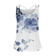 thumbnail image 4 of Womens Tank Tops Clearance under $5 Print Crew Neck Summer Loose Casual Tank Top, 4 of 5