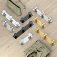 thumbnail image 2 of Gatco 1288B Glam All Modern Décor 11" Triple Robe Hook, Brushed Brass, 2 of 4