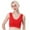 Red, variant on TSADFHJI Steel Ring Vertical Pattern Mesh Oversized Underwear Women's Sports Yoga Fitness Sleep Bra Tank Top Style Gathered Underwear Women Fishnet Body Suit Womens Plus Size Push up Bra Beige XL