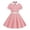 D-Pink, variant on 2025 Girls Dresses Short Sleeve Belt Splicing Frocks 3_4Years Vintage Children's Dress Princess Print Clothes Dress Summer Frocks for s Toddler Little Girl Dress - Ballet for Girl Party School