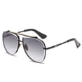 thumbnail image 1 of 5 uds gafas de sol Steampunk para hombres polarizadas doble puente Retro gafas de sol redondas gruesas-marco de Metal de diseñador para mujeres y hombres, 1 of 5