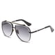 thumbnail image 1 of 5 uds gafas de sol Steampunk para hombres polarizadas doble puente Retro gafas de sol redondas gruesas-marco de Metal de diseñador para mujeres y hombres, 1 of 4