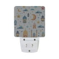 thumbnail image 2 of Lantern Star Tower Moon Night Light 2 Pack LED Nightlight Plug into Wall Dusk to Dawn Sensor Soft White, 2 of 7