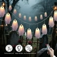 thumbnail image 3 of 10 Packs Halloween Ghost String Light Decor, Spooky Lighting Ghost with 8 Modes, LED String Light Halloween Decor for Indoor Outdoor Party (Remote Control), 3 of 10