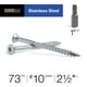 thumbnail image 2 of Tornillos para madera Deck Plus 48464 de acero inoxidable 73 piezas #10x6cm, 2 of 9