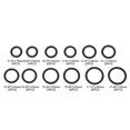 thumbnail image 1 of O- Washer kit, 12 Sizes 300PCS Gasket , with plastic box for Plumbers Garages, 1 of 8