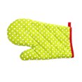 thumbnail image 2 of Bewildely Manoplas anti-calor de alta temperatura, guante para horno microondas, guantes de algodón con aislamiento térmico, manoplas Cocina y Comedor Pequeños puntos verdes, 2 of 6