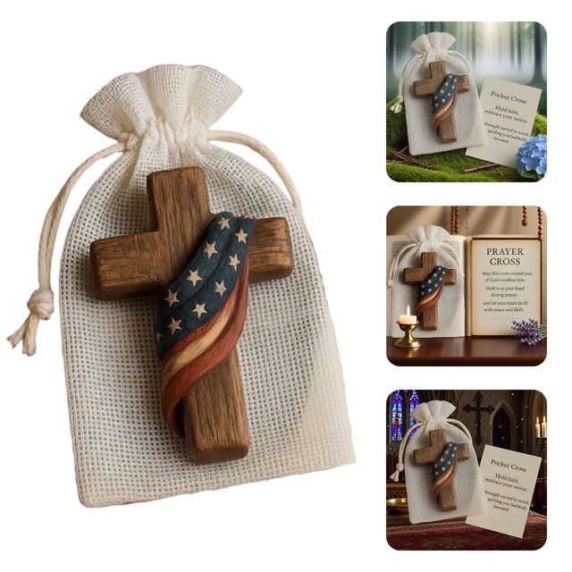 BKER Pocket Wooden Fingertip Stress Pocket Handheld Comfortable Baptismal Based On For And Inspiration