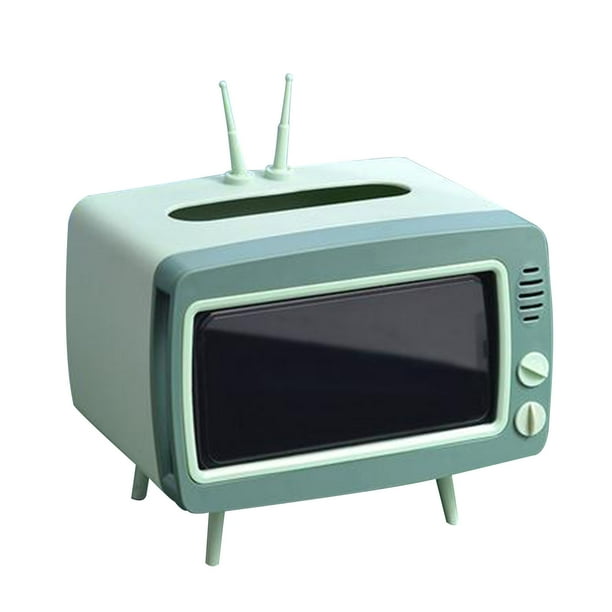 Contenedores de Almacenamiento de Cocina Caja de Almacenamiento Visual Marco de Organización de Panel Plano Que Incluye Soporte de Teléfono Móvil Tv Retro Y Contenedor de Almacenamiento con Múltiples
