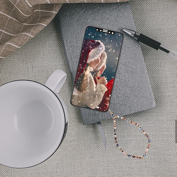 OUNONA Coffee Color Phone Lanyard with Adjustable Fixing Rope for Secure and Convenient Hands- Use
