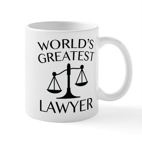CafePress - World's Greatest Lawyer Mug - 11 oz Ceramic Mug - Novelty Coffee Tea Cup