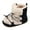 Black, variant on Baby Boys Girls Snow Winter Boots Hard Bottom Winter Boots Baby Cozy Walking Sock(Red,6)