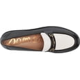 thumbnail image 5 of SAM EDELMAN Womens Black 1" Platform Metallic Bar Lug Sole Comfort Tully Block Heel Slip On Leather Heeled Loafers 10 M, 5 of 6