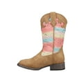 thumbnail image 3 of Roper Girls Glitter Lace Round Toe Cowboy   Mid Calf Boots, 3 of 5