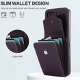 thumbnail image 7 of Allytechgroup Galaxy Z Flip 6 Case with Wallet for Girls Women, RFID Blocking Detachable Shoulder Strap Cards Holder Slim Case Cover for Samsung Galaxy Z Flip6, Darkpurple, 7 of 7