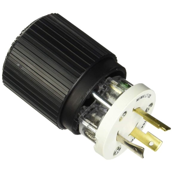 Bryant Electric 70720NP Electrical Plug, Black/White