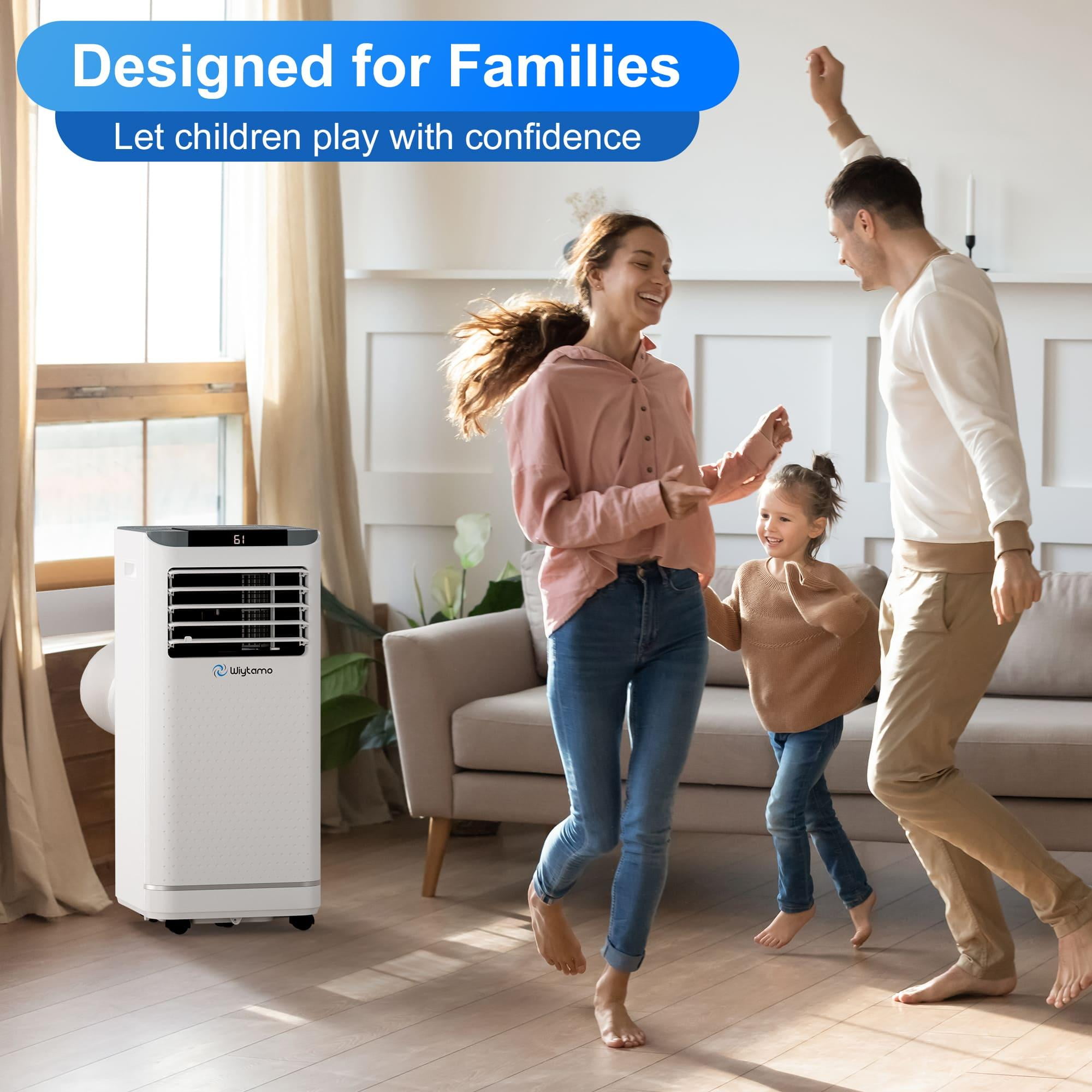 WIYTAMO Portable Air Conditioners 10000 BTU, Room AC Unit with Remote Control, Built-in Heater, Dehumidifier, Fan Mode, Cools up to 450 Sq. ft.(6450 WIYTAMO Portable Air Conditioners 10000 BTU, Room AC Unit with Remote Control, Built-in Heater, Dehumidifier, Fan Mode, Cools up to 450 Sq. ft.(6450