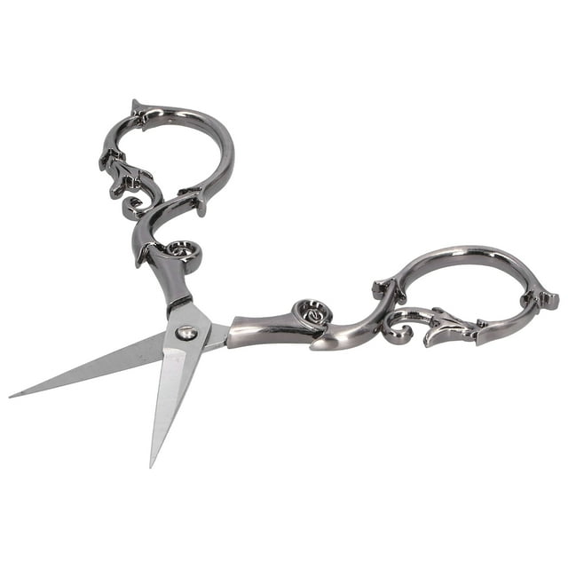 Scissors, Stainless Steel Gourd Embroidery Scissors for DIY Sewing Beauty Trimming and Retro Collection
