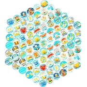 100pcs 12mm Half Round Oktoberfest Tiles Mixed Beer Glass Cabochons Dome Gems