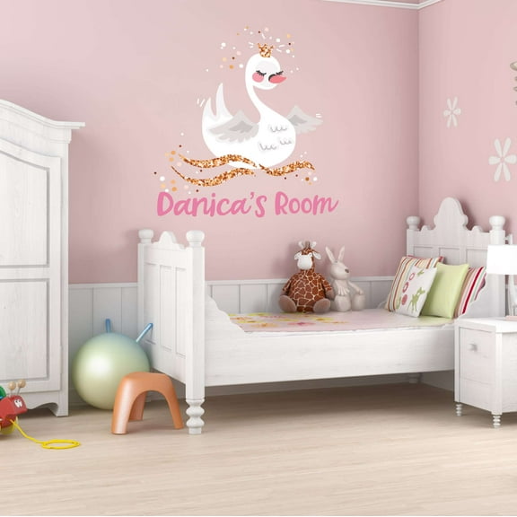 Girls Cute Girly Wall Decal Decoration Princess Royal Inspirational Wall Vinyl Decal Lasts Years and Easily Removable - Size: 36 In(W) x 40 In(H)