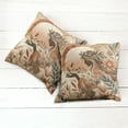 thumbnail image 4 of Ambesonne Boho Throw Pillow Cover Pack of 2, Peachy Hues Nature Lady Botany, 2 Pcs-18"x18", Slate Blue and Pale Rust, 4 of 5